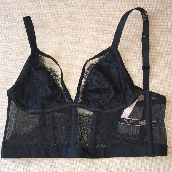 Victoria's Secret VS Strappy Lace Bustier Bra M - Picture 3 of 6